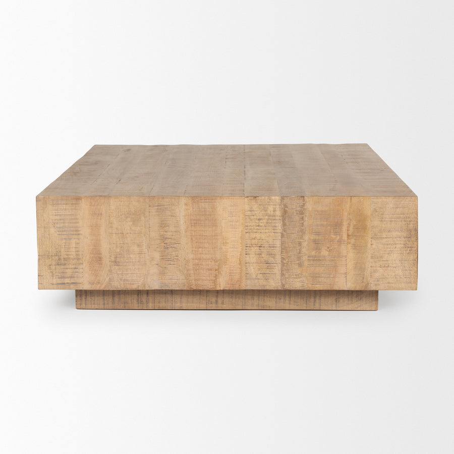 Mercana Hayden Dark / Light Brown Wood Square Coffee Table