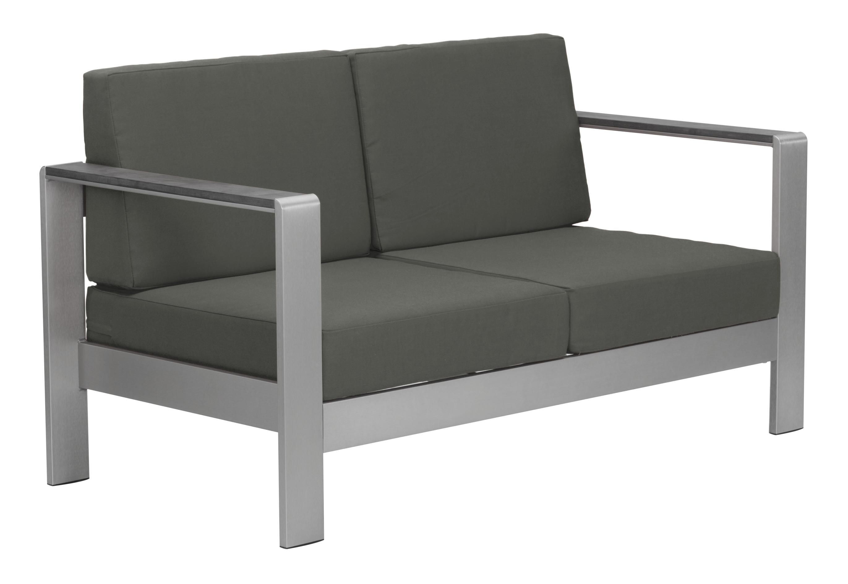 Zuo Modern Cosmopolitan Sofa in Dark Gray