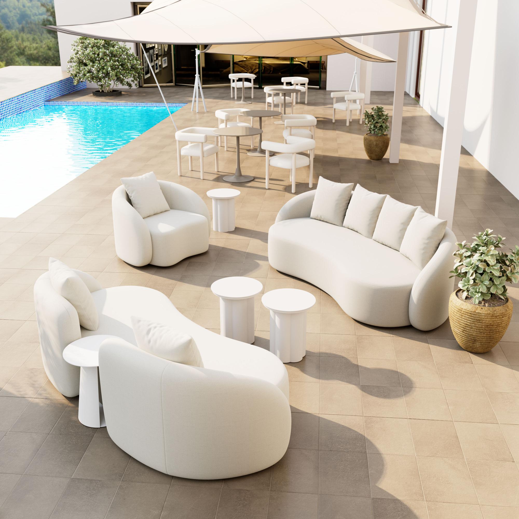 Zuo Modern Sunny Isles Sofa in Beige
