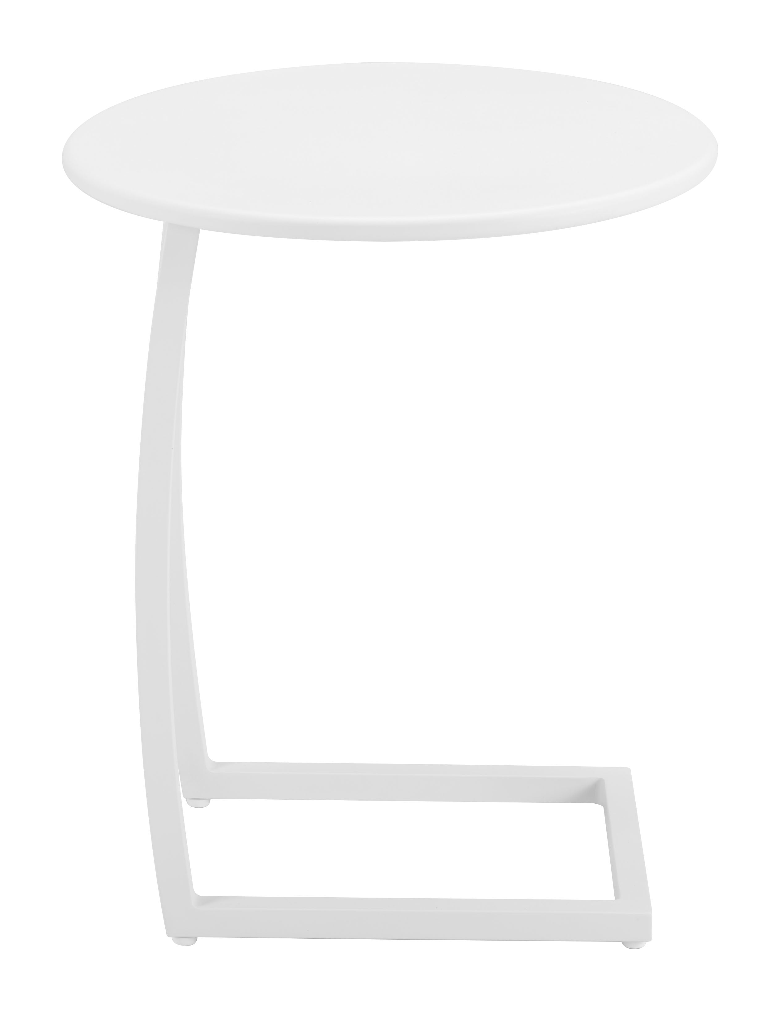 Zuo Modern Noga End Table in White/Black