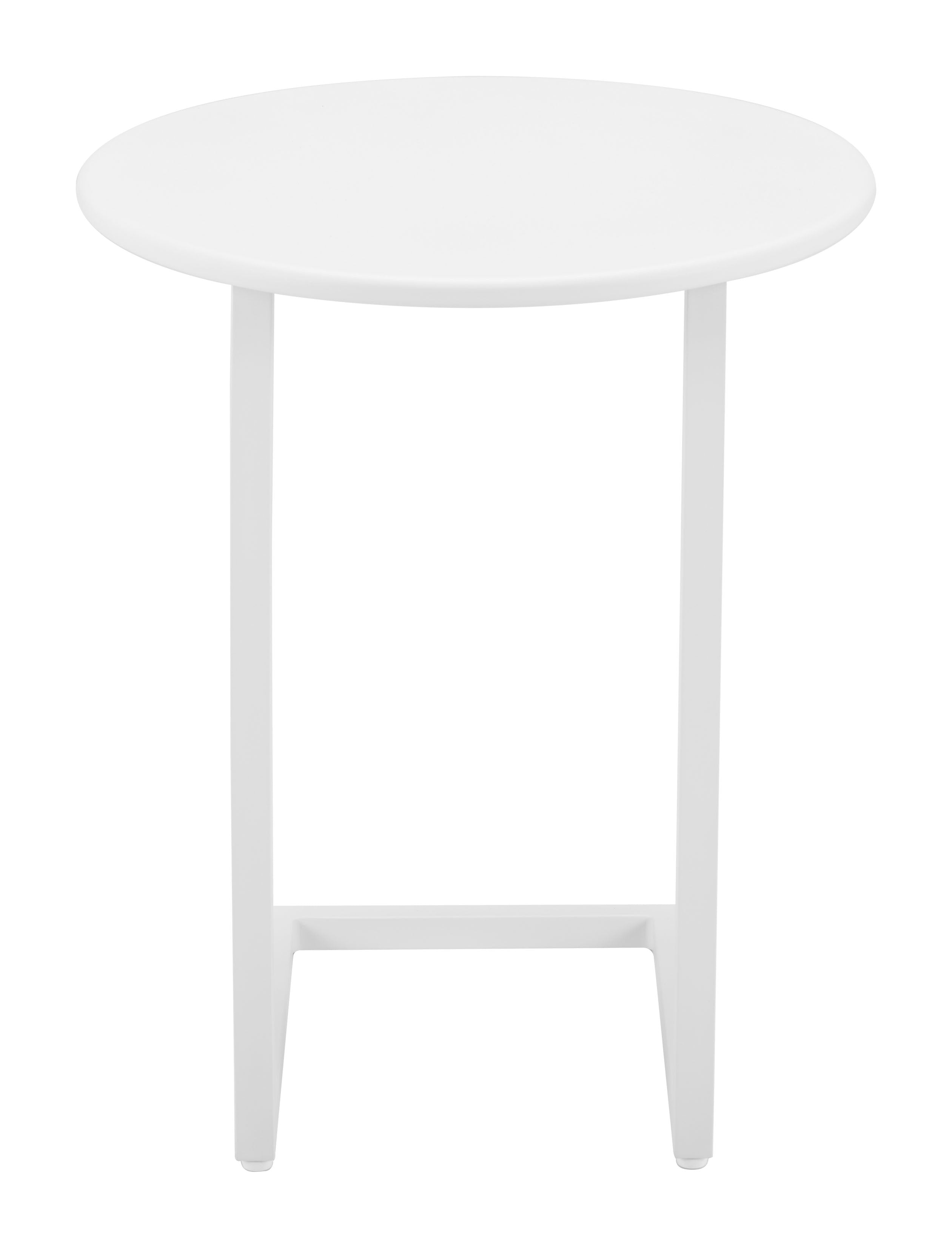 Zuo Modern Noga End Table in White/Black