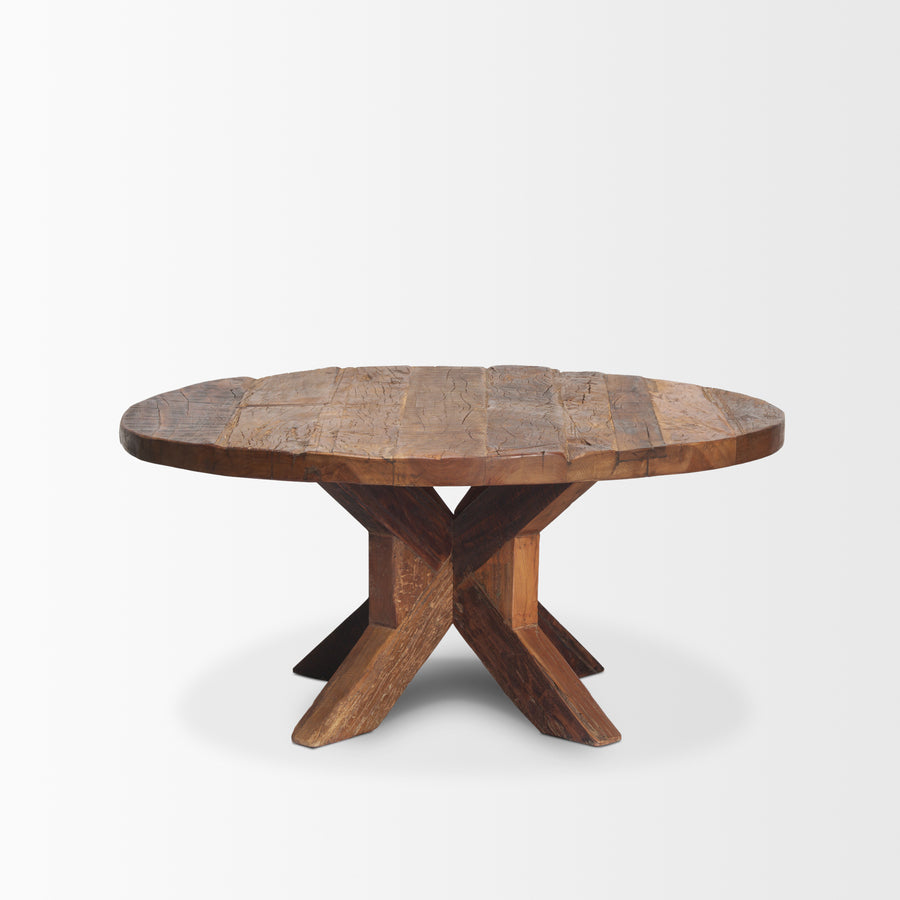 Mercana Heidi Reclaimed Brown Wooden Coffee Table