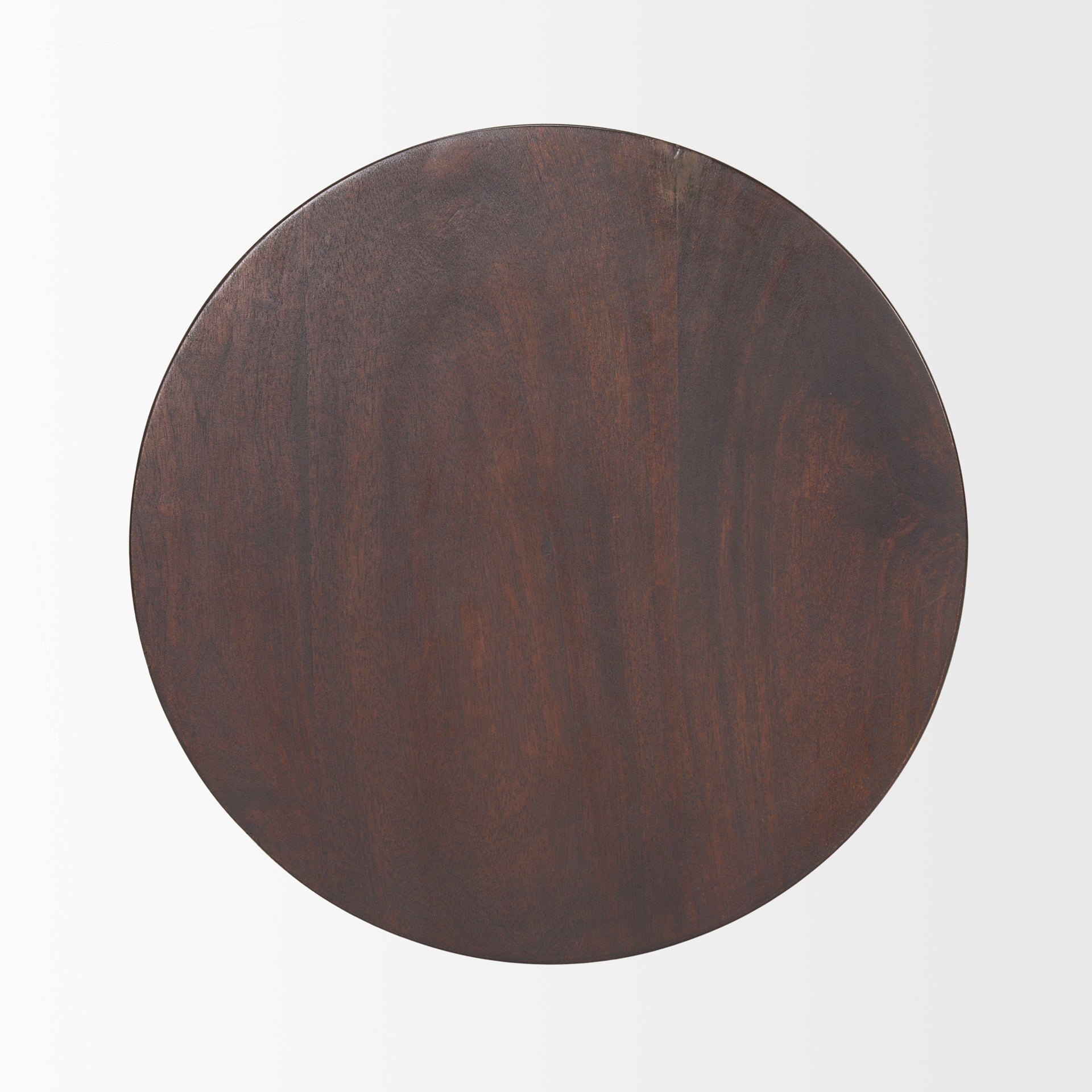 Mercana Novell Dark Brown Wood Pedestal Accent Table