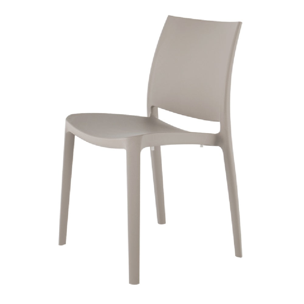 Lagoon Sensilla Blue/Grey/Dark Grey/Red/Fushia/Green/White/Gold/Orange Stack-able Dinning Chair 4 Pcs Set