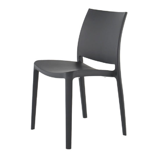Lagoon Sensilla Blue/Grey/Dark Grey/Red/Fushia/Green/White/Gold/Orange Stack-able Dinning Chair 4 Pcs Set