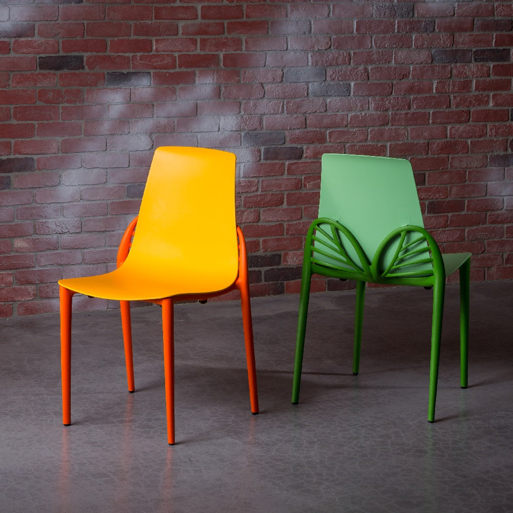 Lagoon Furniture Papillon Stylish Dinning Chair - Pale Blue/Grey/Light Llilac/Mint/Marigold 4 Pcs Set