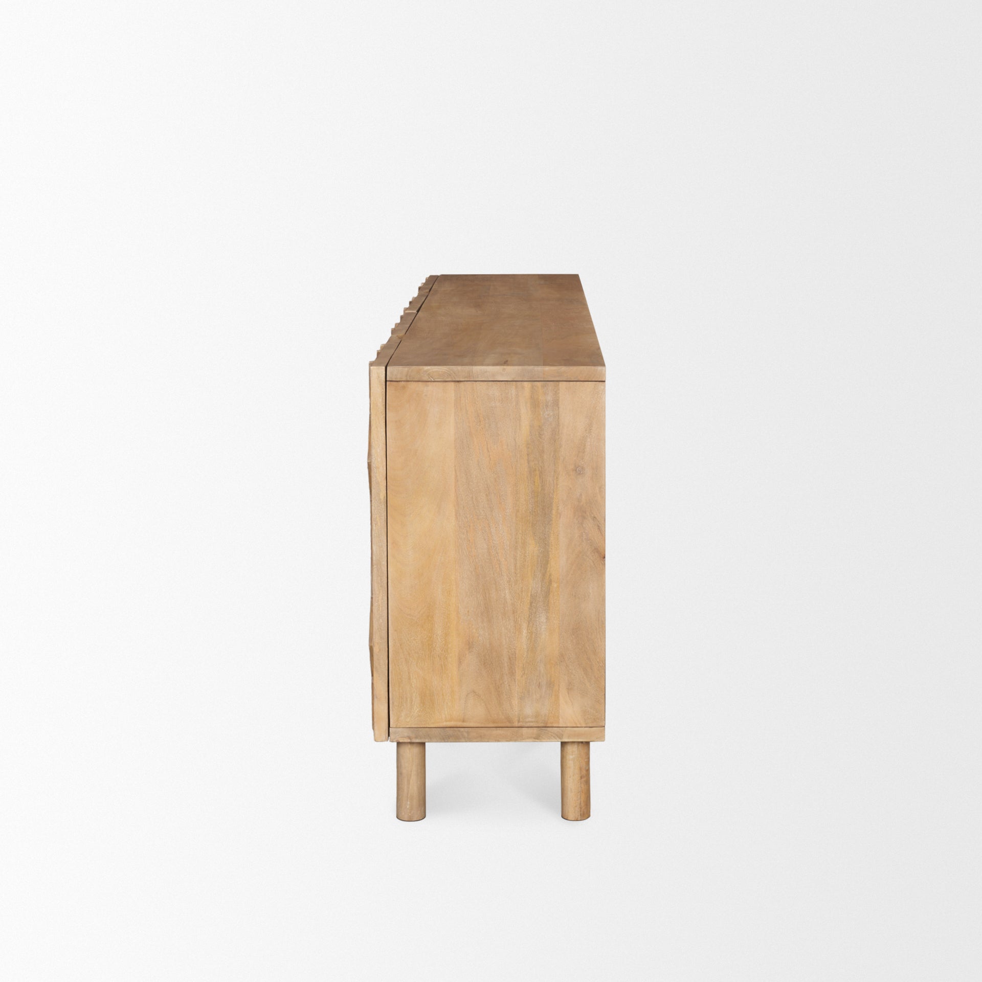 Mercana Heera Light Brown Diamond with Shelf Motif Sideboard
