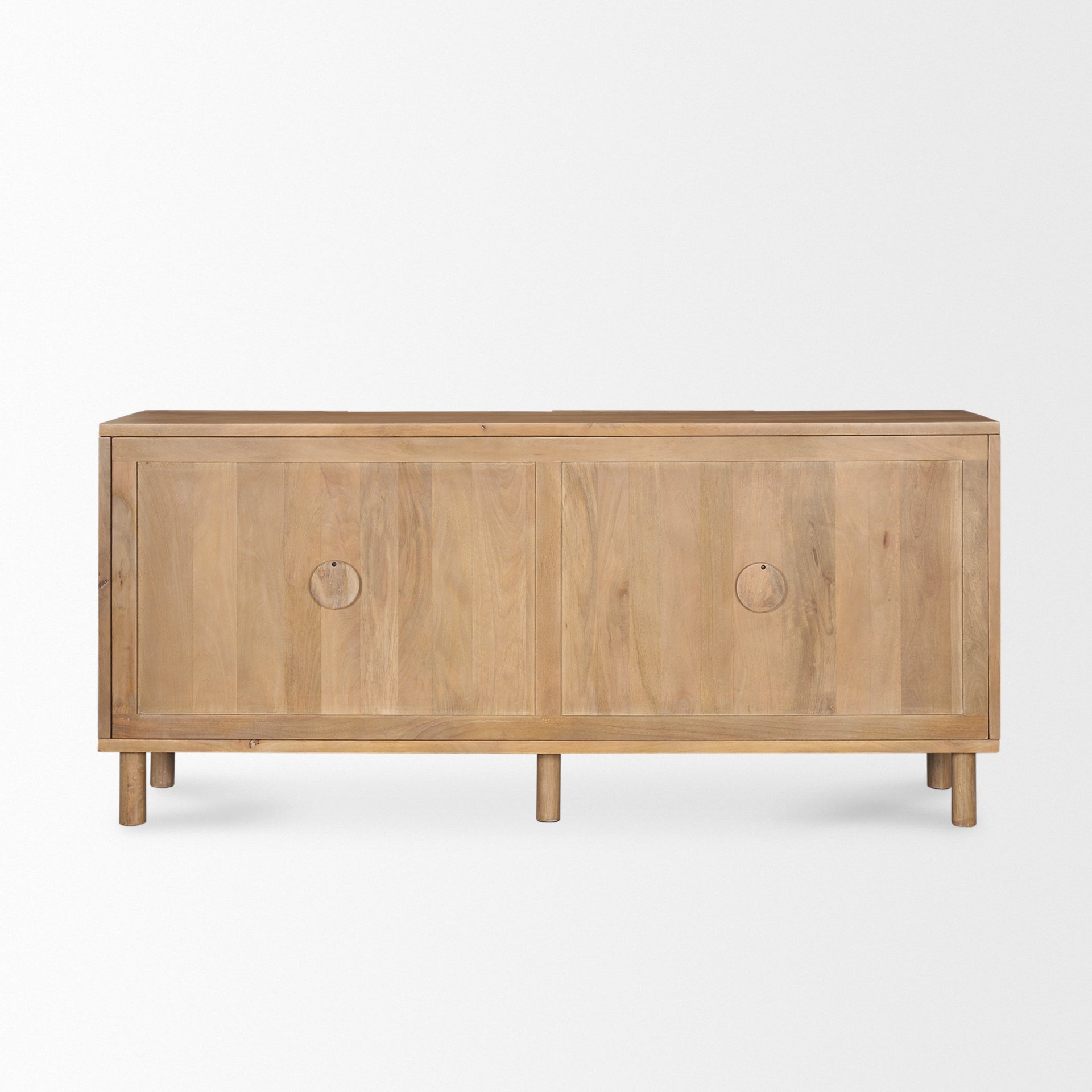 Mercana Heera Light Brown Diamond with Shelf Motif Sideboard