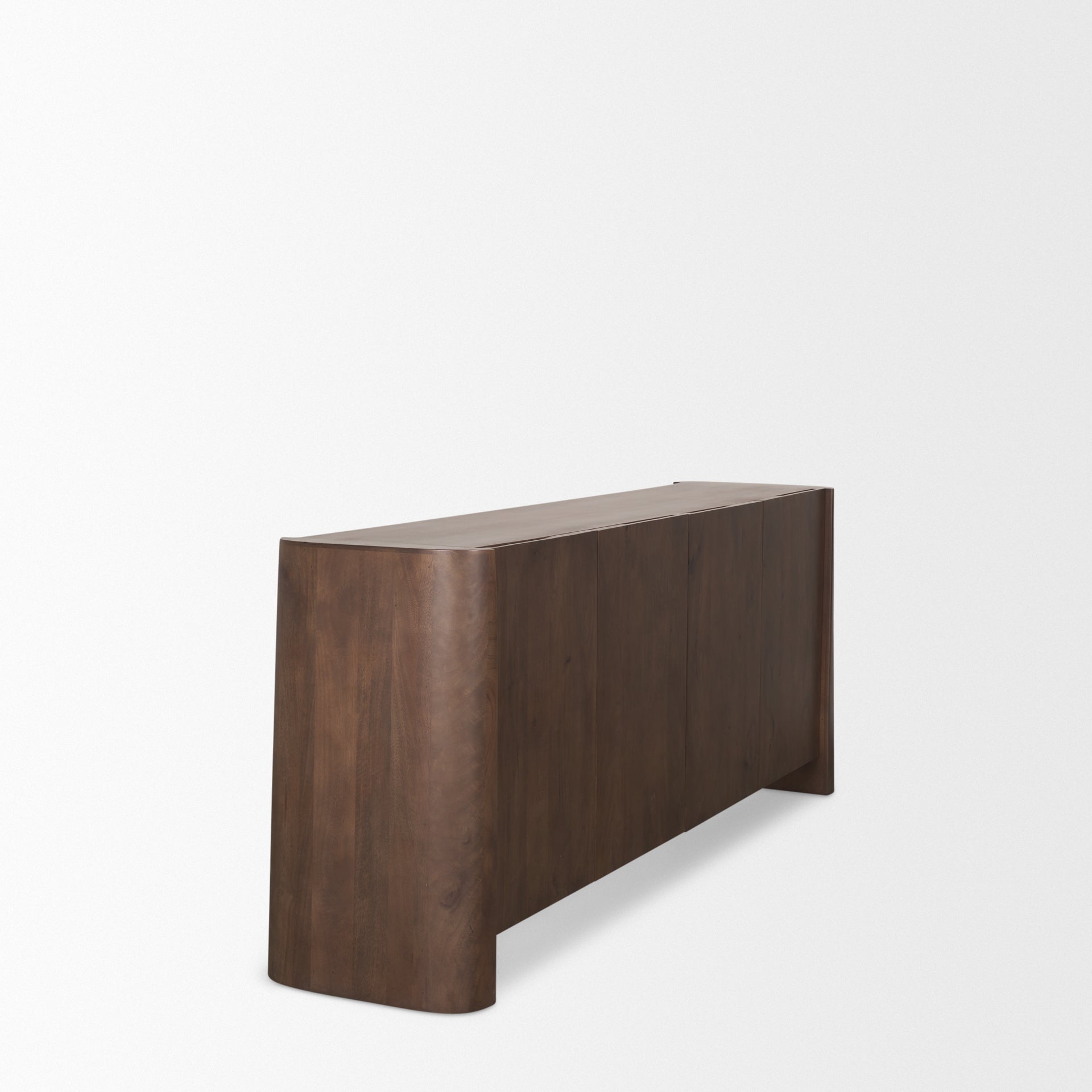 Mercana Tammar Brown Wood 4-Door Sideboard