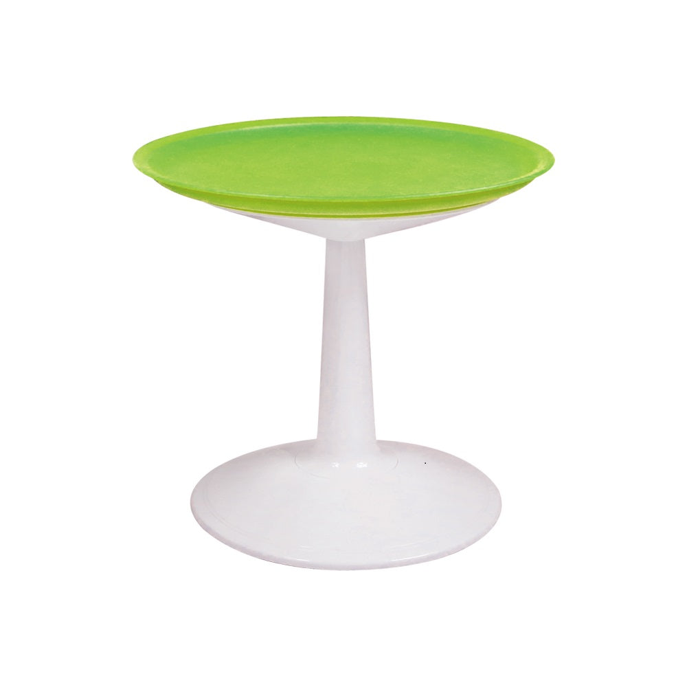 Lagoon Sprout Black/Green/White/Orange Round Side Table