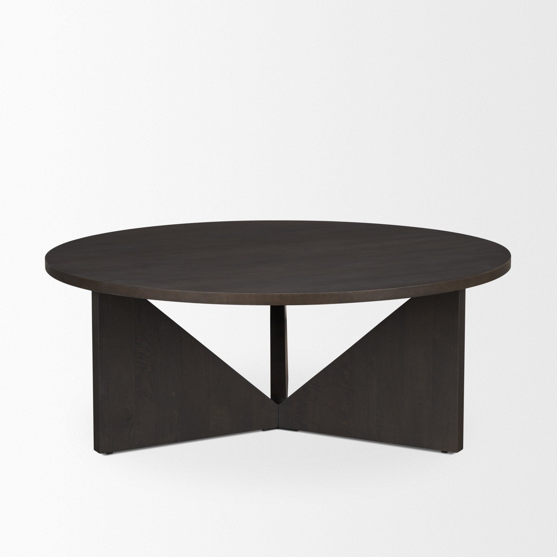 Mercana Tarro Brown Wood With Triangle Legs Coffee Table