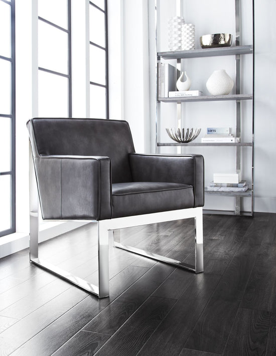Sunpan Sheldon Lounge Chair - Cantina Magnetite