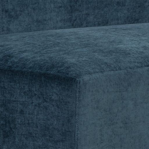 Sunpan Jaclyn Modular Armless Chair in Danny Dusty Blue / Egypt Light Grey-Danny Medium Grey