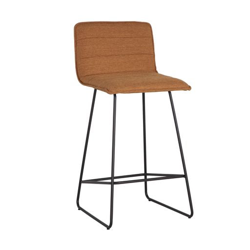 Sunpan Jovanah Counter Stool in Aosta Autumn / Aosta Jade / Bravo Black - Set of Two