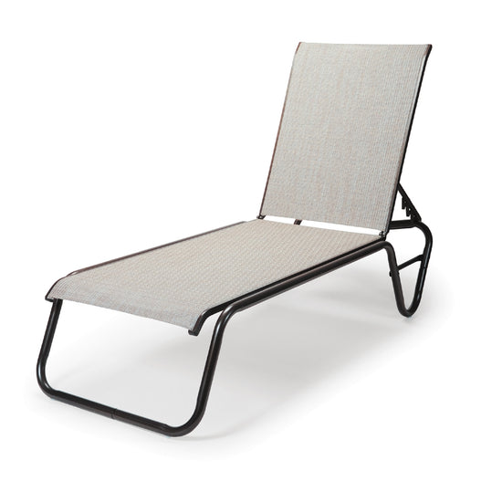 Telescope Casual Gardenella Sling Four-Position Lay Flat Stacking Armless Chaise
