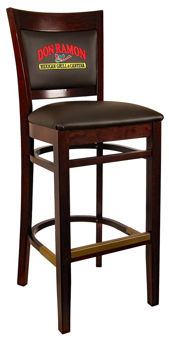 H&D Seating Sloan Barstool with Customized Embroidery