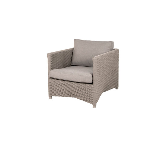 Cane-Line Diamond Lounge Chair Soft Rope Incl. Cushion Set
