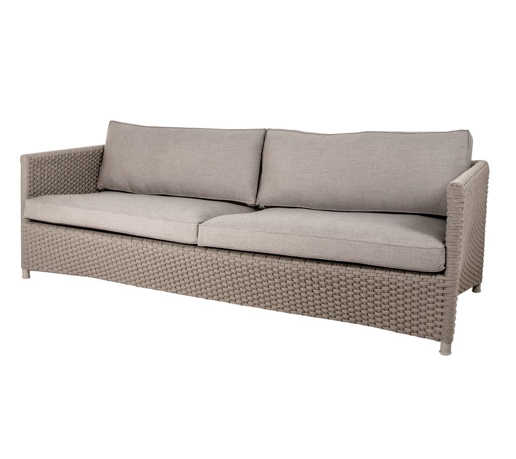 Cane-Line Diamond 3-Seater Sofa Soft Rope Incl. Cushion Set