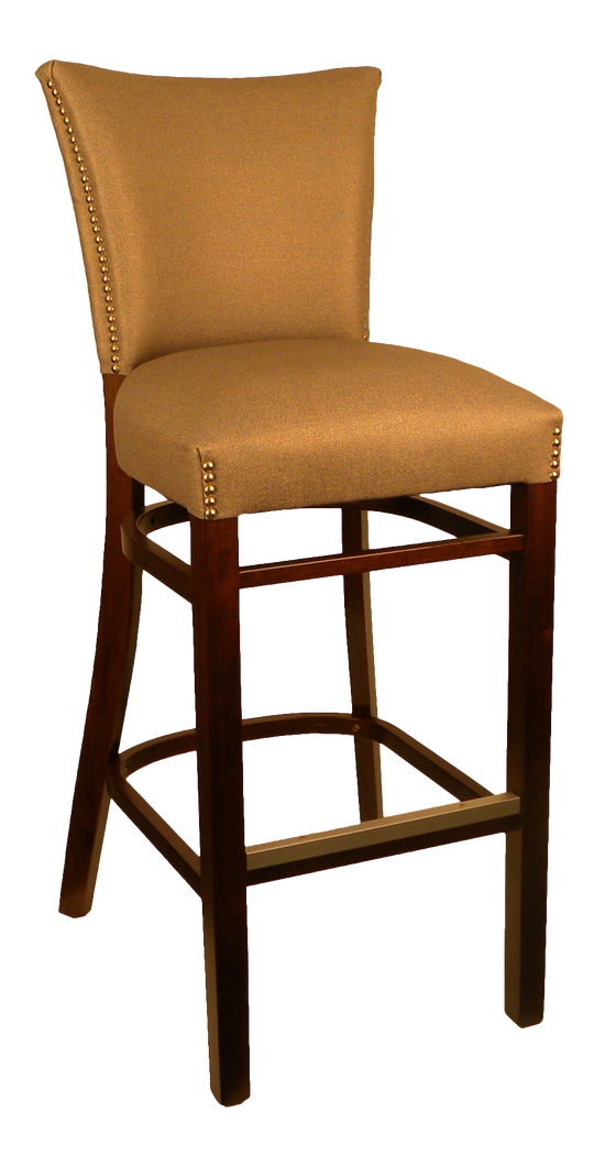 H&D Seating Fully Upholstered Back and Seat Barstool
