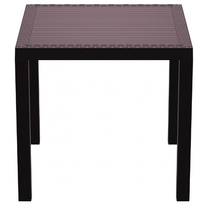 Compamia Orlando Resin Wickerlook Square Dining Table 31 inch
