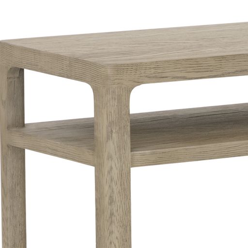 Sunpan Doncaster Console Table in Black / Smoke Grey