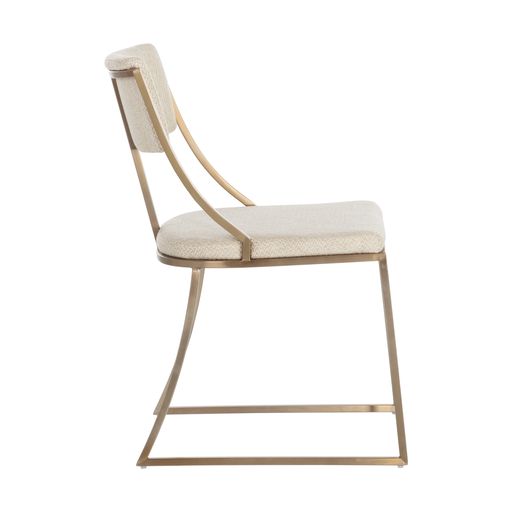 Sunpan Makena Dining Chair Monument Oatmeal / Pebble