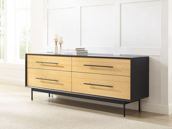 Greenington Santa Cruz 4 Drawer Double Dresser, Wheat