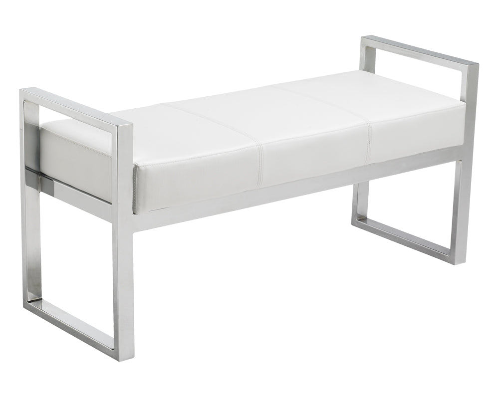 Sunpan Darby Bench - Black/White