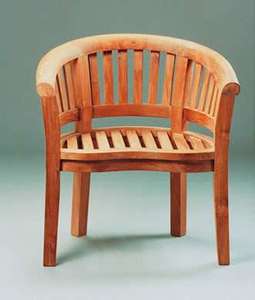 Anderson Teak Curve Armchair Extra Thick Wood