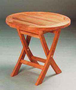 Anderson Teak Bahama 20-inch Mini Side Round Folding Table
