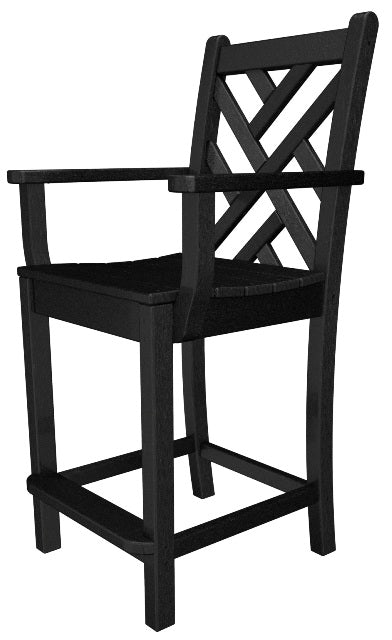 Poly-Wood Chippendale Counter Arm Chair
