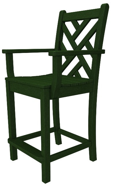 Poly-Wood Chippendale Counter Arm Chair
