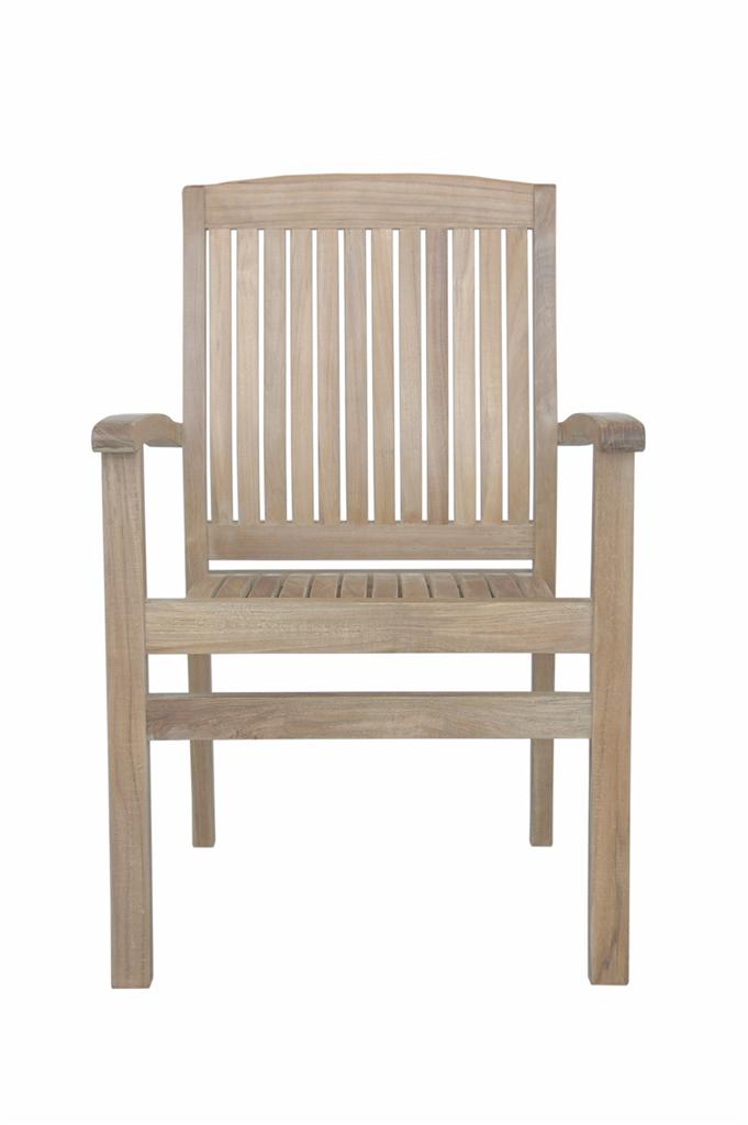 Anderson Teak Sahara Stackable Dining Armchair - Set of 4