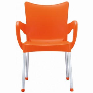 Compamia Romeo Resin Dining Arm Chair Orange - Set of 2
