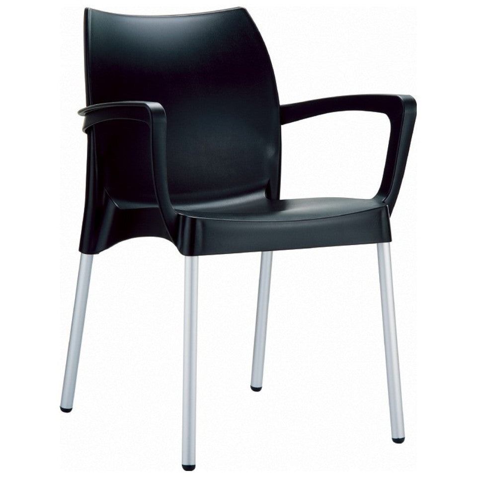 Compamia Dolce Resin Outdoor Armchair Black - Set of 2