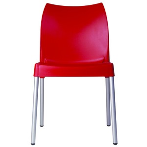 Compamia Vita Resin Outdoor Dining Chair Red - Set of 2