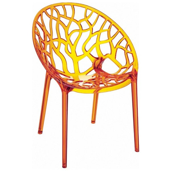 Compamia Crystal Polycarbonate Modern Dining Chair - Set of 2