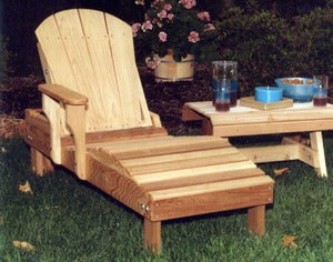 Creekvine Designs Cedar Adirondack Chaise Lounge