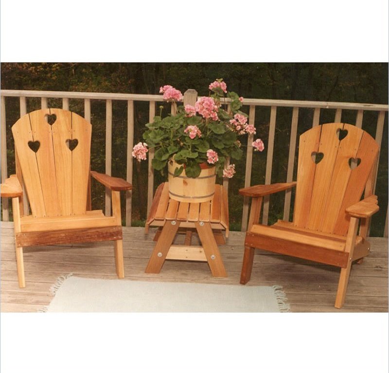 Creekvine Designs Cedar Country Hearts Adirondack Chair Collection