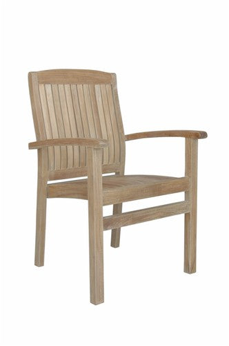 Anderson Teak Sahara Stackable Dining Armchair - Set of 4
