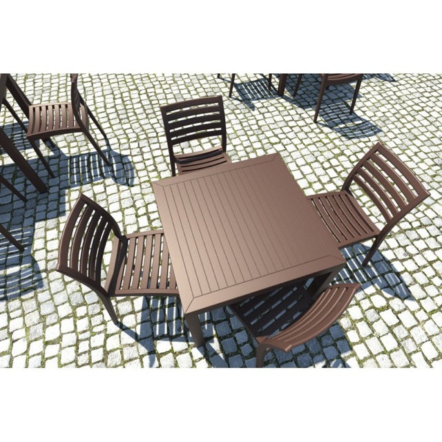 Compamia Ares Resin Square Dining Set with 4 Chairs