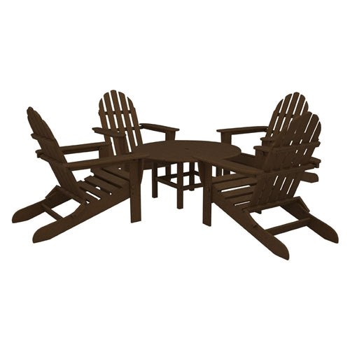 Poly-Wood Classic Adirondack 5 Piece Conversation Group