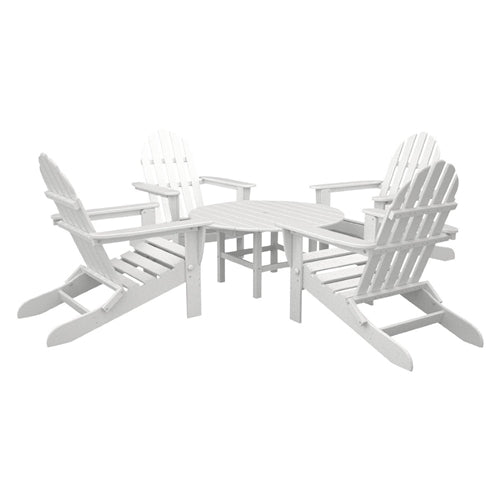 Poly-Wood Classic Adirondack 5 Piece Conversation Group
