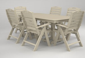 Poly-Wood Nautical 7-Pc. Dining Set in Sand