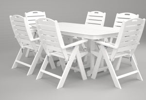 Poly-Wood Nautical 7-Pc. Dining Set in White