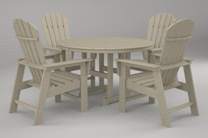 Poly-Wood South Beach 5-Pc. Dining Set in Sand
