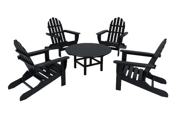 POLYWOOD¨ Classic Adirondack 5-Piece Conversation Group
