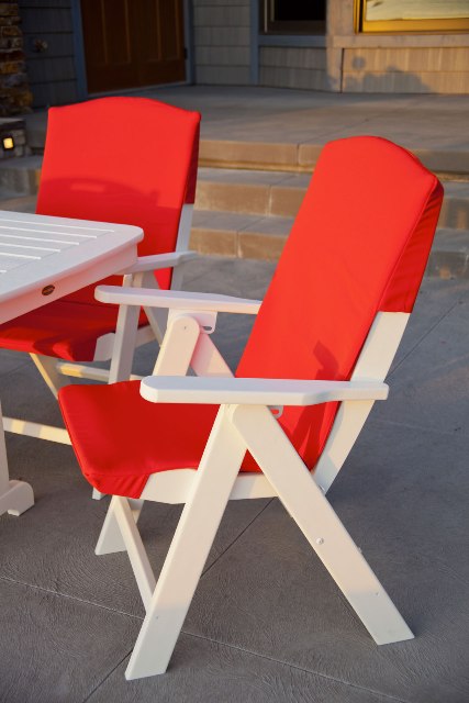 POLYWOOD¨ Nautical 7-Piece Dining Set with Slipcushions
