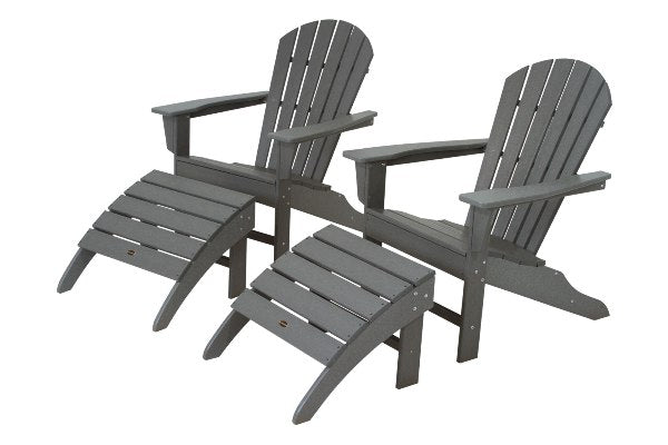 POLYWOOD¨ South Beach 4-Piece Adirondack Set