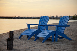 POLYWOOD¨ South Beach 4-Piece Adirondack Set